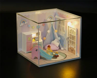 Hongda Diy House Kit Olağandışı Ev Dekorasyonu Molekül Modeli